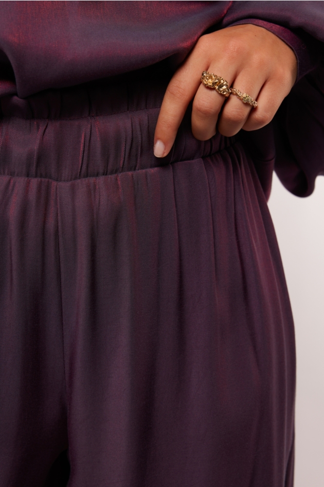 LORETTA PANTS 25NQF21 831 DARK PURPLE